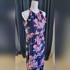 OLD NAVY | Navy & Pink Floral Dress